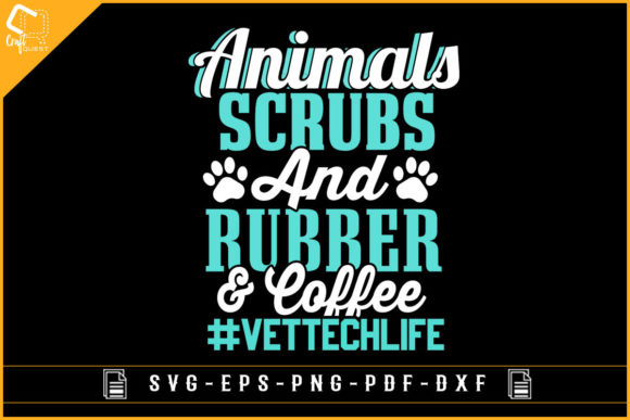 Animals Scrubs Veterinary T-shirt Design: Graphics for Crafts