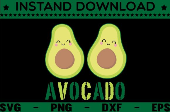 AVOCADO SVG T-SHIRT DESIGN Graphics & Crafts