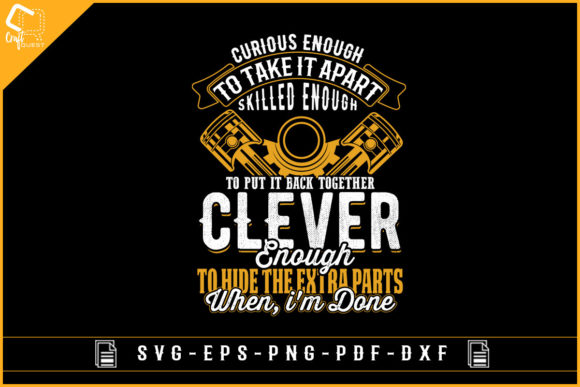 Curious Enough Car Mechanical T-shirt: Graphics & Crafts for Real Publishing