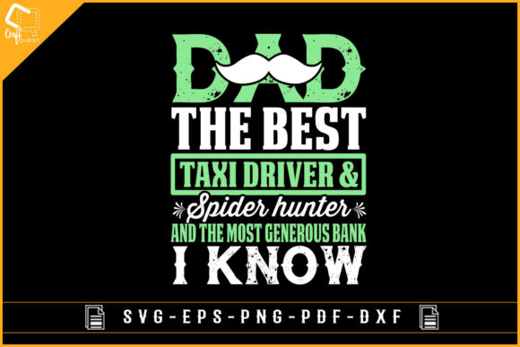 Dad the Best Taxi Driver T-shirt Design Graphics