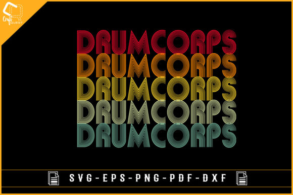 Drum Corps Drummer T-shirt Design: Graphics and Crafts