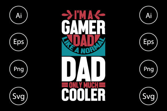 Gamer Dad Graphic Design for Crafts
