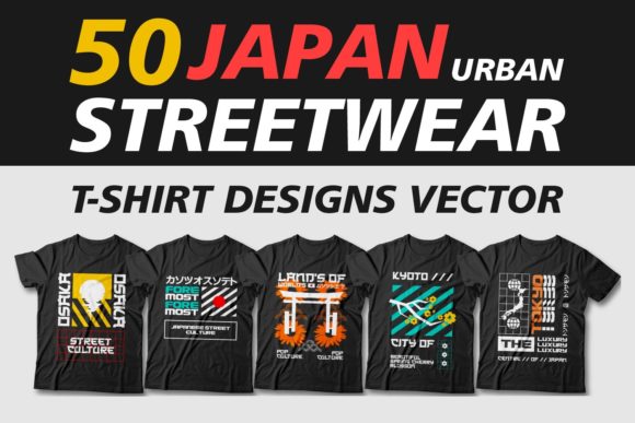 Japan Urban Streetwear T Shirt Designs