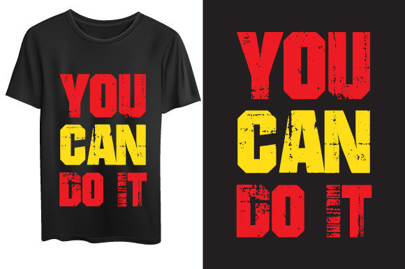 Never Give Up Typography T-shirt Graphics and Crafts