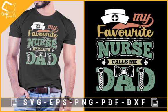 Nurse and Dad Lovers Gift Shirt Design