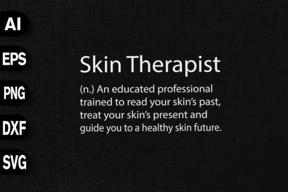 Skin Therapist Esthetician Definition Graphics