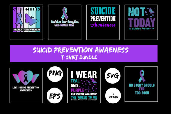 Suicide Prevention Awareness SVG Design Bundle