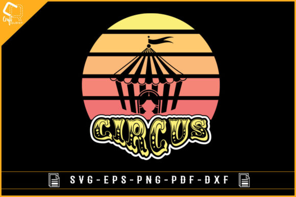 Vintage Circus T-shirt Sublimation Svg Graphics