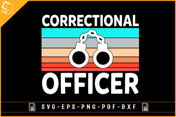 Vintage Correctional Officer T-shirt Svg Graphics and Crafts